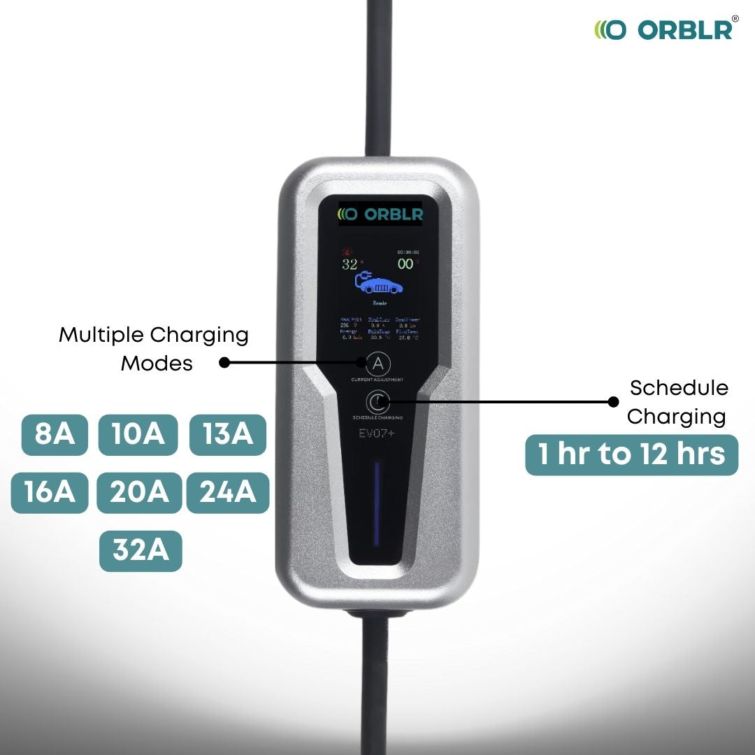 ORBLR EVO7+ | 7.2KW Portable EV Charger